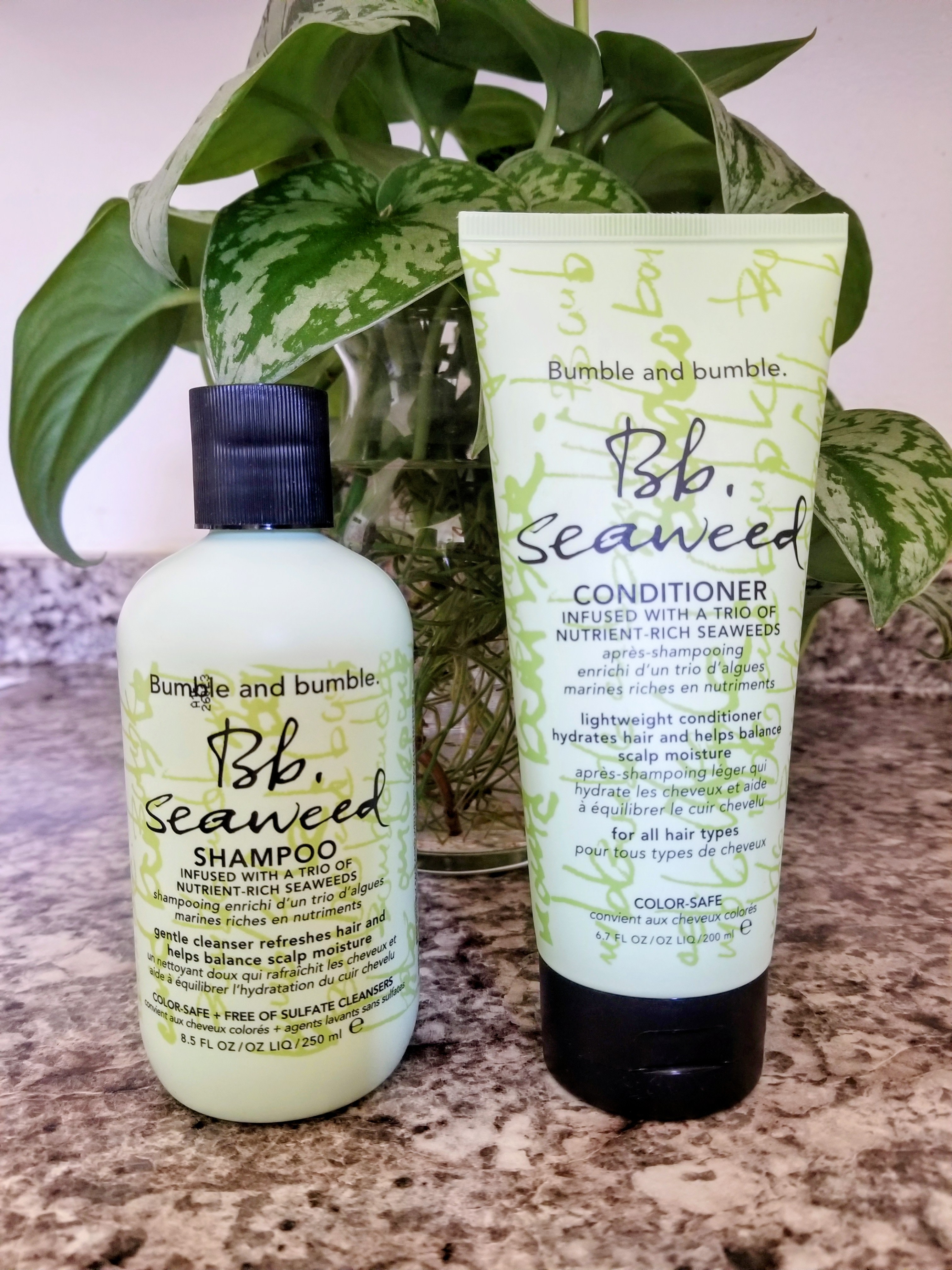 Concentrated shampoo, decent conditioner size bottle