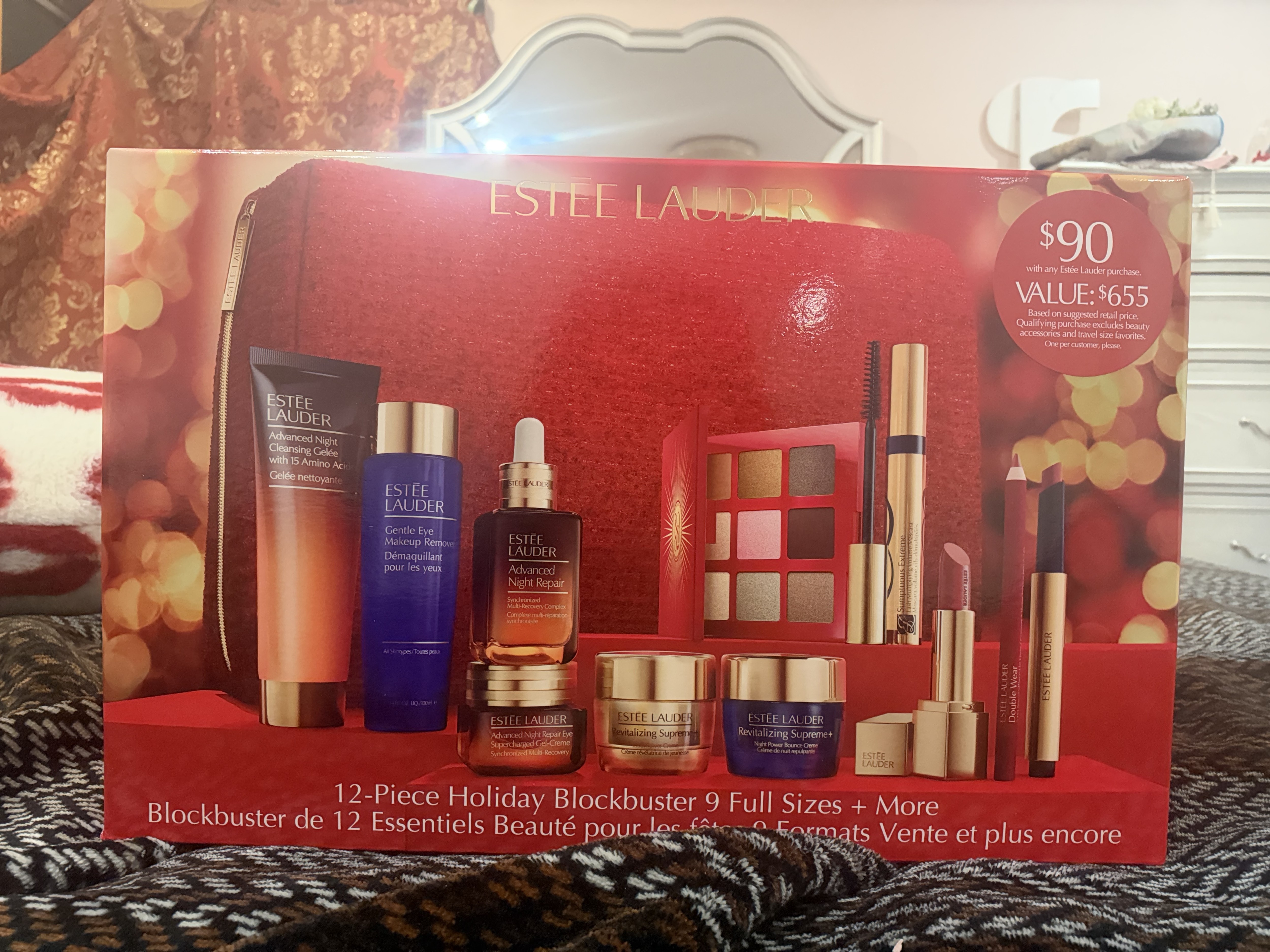 ESTÉE LAUDER 929 &  91 口紅セット Estée Lauder 12-Pc. Holiday Blockbuster Beauty Gift Set with 9