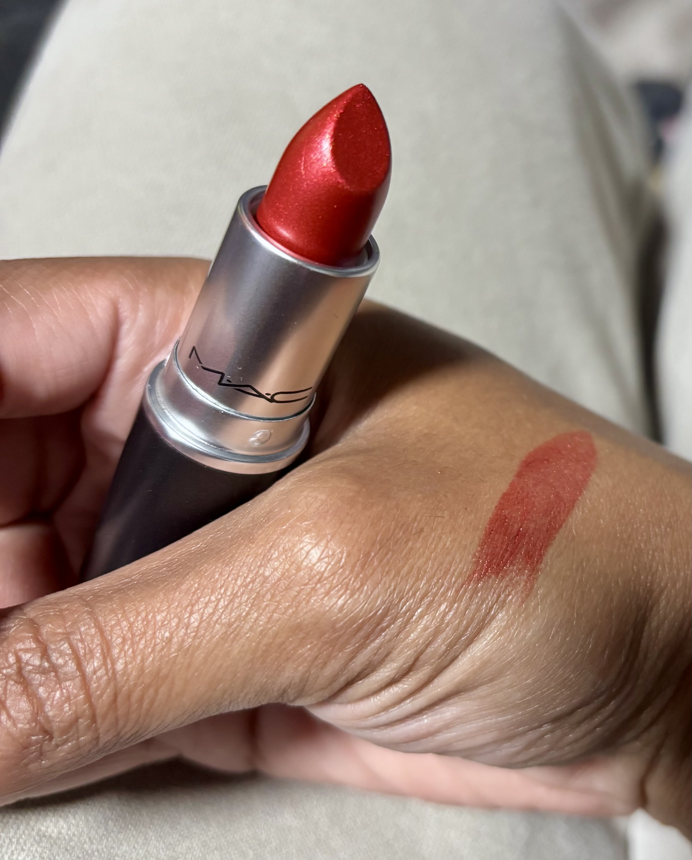 Beautiful red lipstick