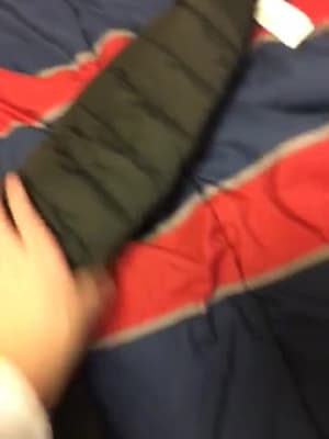 champion sherpa trim mens puffer jacket