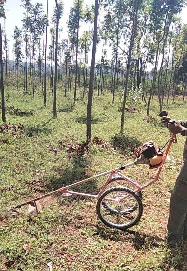 Brush Cutter with Trolley
