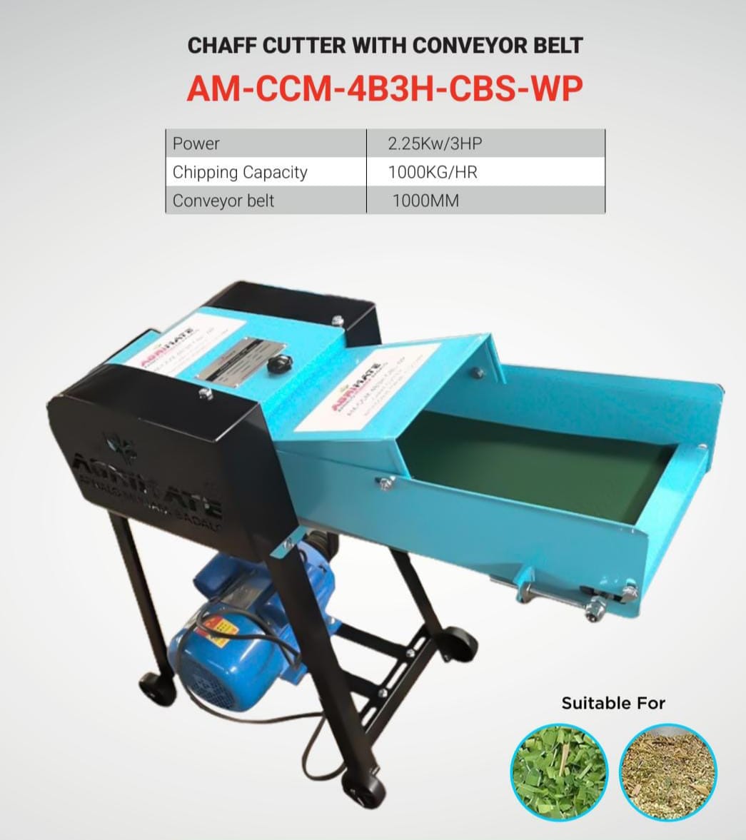 Chaff Cutter AM-CCM-4B3H with Conveyor Belt