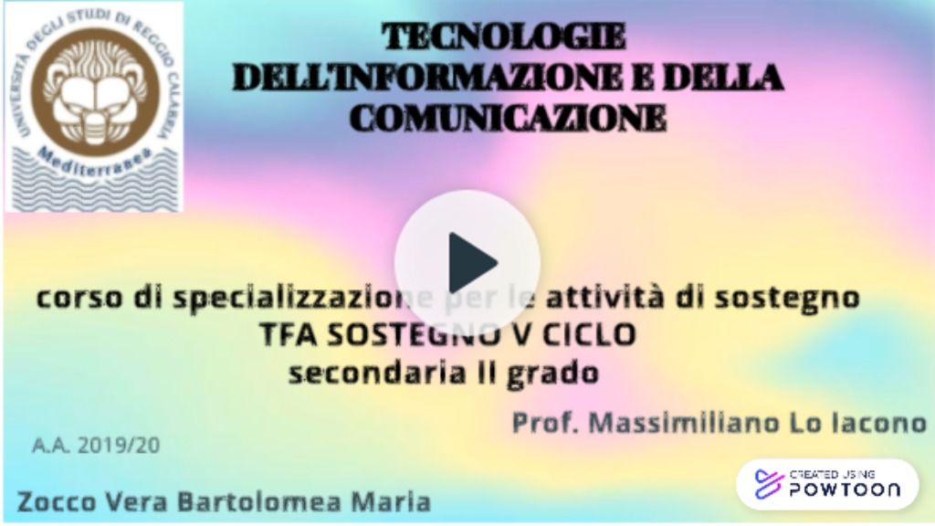 Powtoon - Elaborato tic, TFA sostegno V ciclo