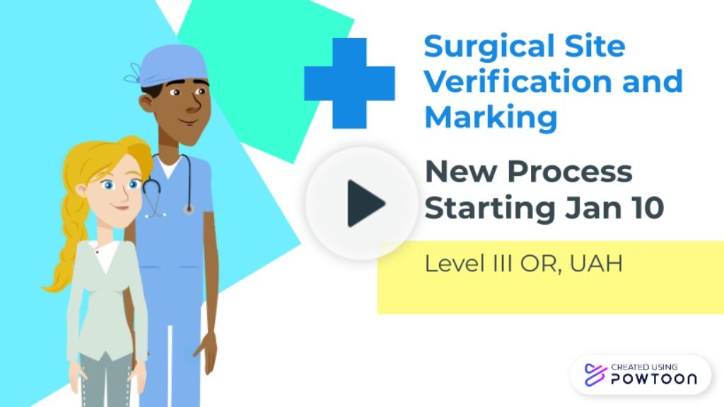 Powtoon Surgical Site Verification and Marking