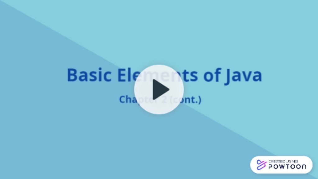 Powtoon - Java Operators Part2