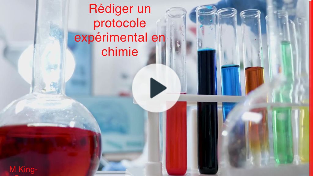 Powtoon Rédiger un protocole expérimental en chimie