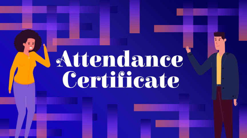 Attendance Certificate - Animated Video Template | Powtoon Attendance Certificate - Animated Video Template | Powtoon