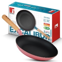 FRYING PAN Ø20X4.0CM CAST IRON PINK