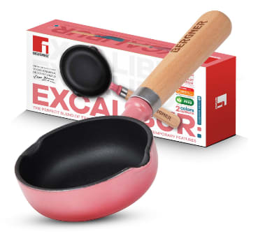 TADKA PAN Ø12X4.0CM CAST IRON WITHOUT LID PINK