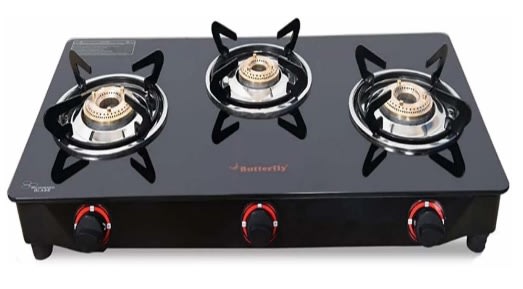 BUTTERFRLY TRIO 3B GLASS TOP STOVE