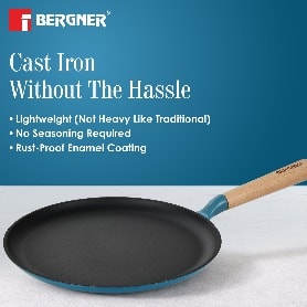 DOSA TAVA  Ø28X2.0CM CAST IRON BLUE, photo 3