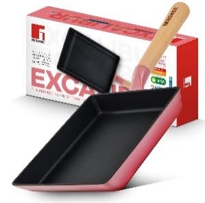 SQUARE PAN 23X18X3.0CM CAST IRON PINK, photo 3