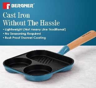 BREAKFAST PAN 18X2.5CM CAST IRON BLUE, photo 3