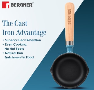 TADKA PAN Ø12X4.0CM CAST IRON WITHOUT LID BLUE, photo 5