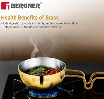 BERGNER Ø12CM TADKA PAN BRASS, photo 5