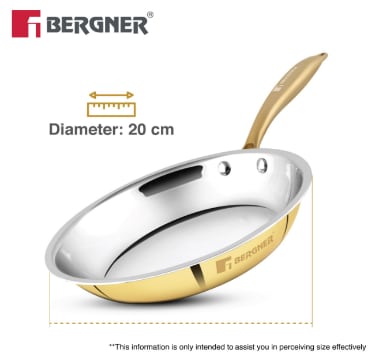 BERGNER Ø24CM FRYPAN BRASS 1.0L, photo 3