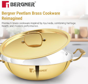 BERGNER Ø24CM KADAI WITH LID BRASS 2.5L, photo 7