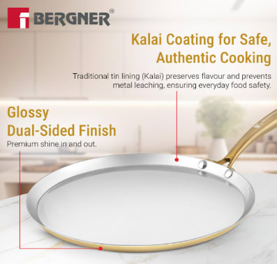 BERGNER Ø28CM DOSA TAWA BRASS, photo 4
