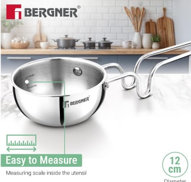 ARGENT TADKA PAN WITH S/S LID Ø12X6.5CM TRIPLY, photo 6