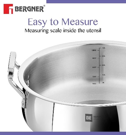 Essential Lazeez Triply Biryani Pot/Handi With Handle And Lid 
32cm - 8.0Ltr (Max - 8.4Ltr), photo 6