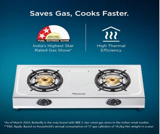 BUTTERFLY BOLT SHAKTI 2B LPG STOVE, photo 3