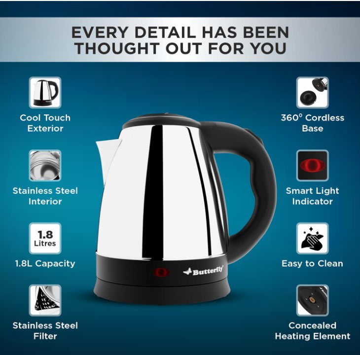 EKN 1.8 LITRE WATER KETTLE, photo 6