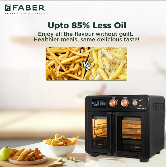 FABER Air fryer OTG, FAO 25L 15F BK, Qish, photo 5