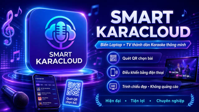 SMART KARACLOUD - Ứng dụng Karaoke cho gia đình, Hát với nhau, Không quảng cáo