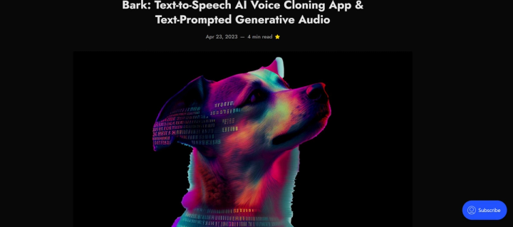 BARK Voice Cloning App