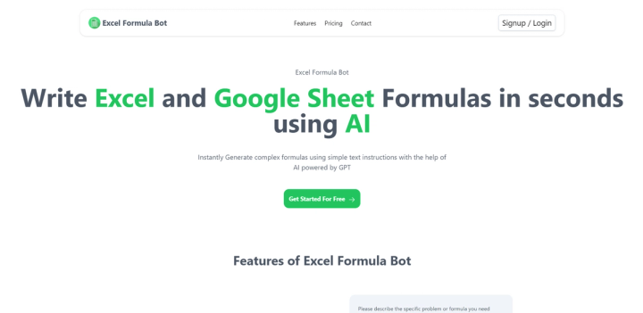 Excel Formula Bot