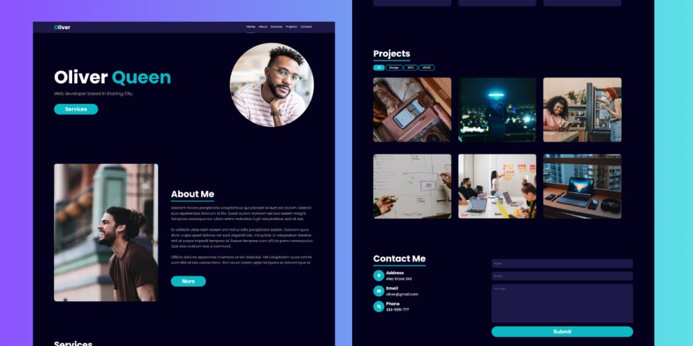 How to build a Portfolio website with HTML, CSS & JavaScript - DEV ...