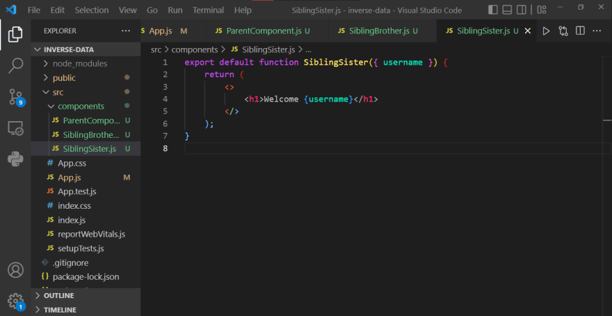 Final bit of code
