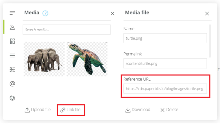 Add media