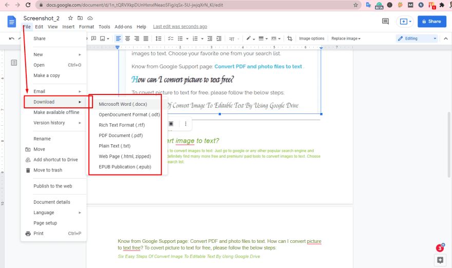 Image to text conversion by using google drive devsday ru