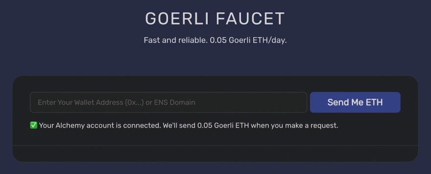 Goerli Testnet Faucet