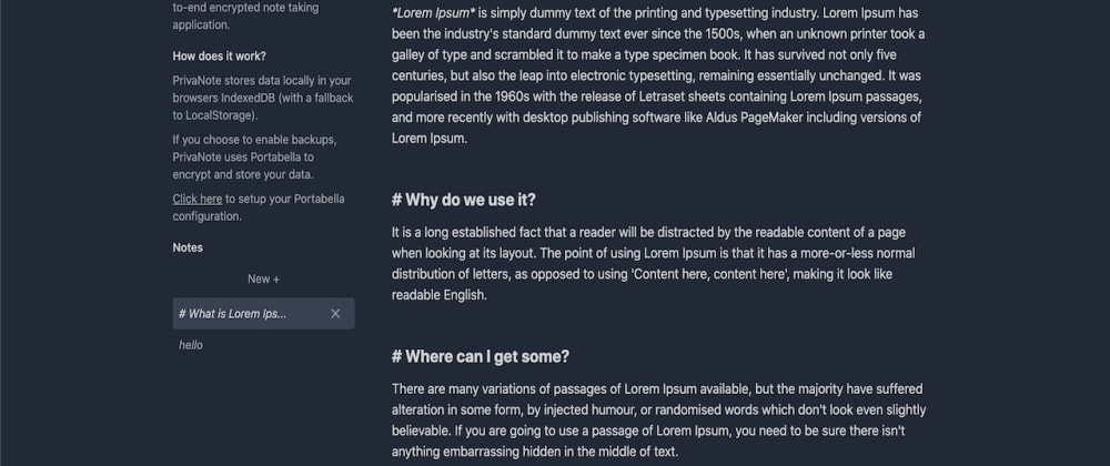 chrome addons lorem ipsum