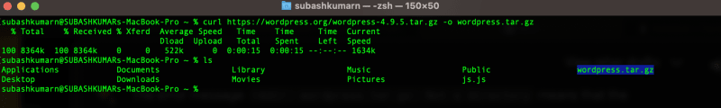WordPress Install
