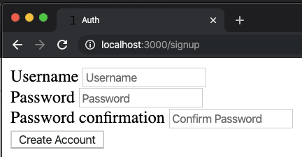 User Sign Up