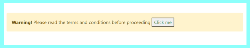 Alert example