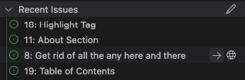 Open an existing issue