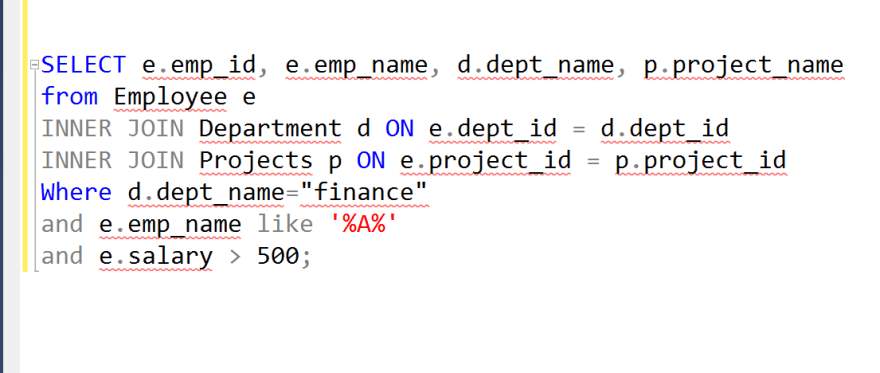 SQL query best practices