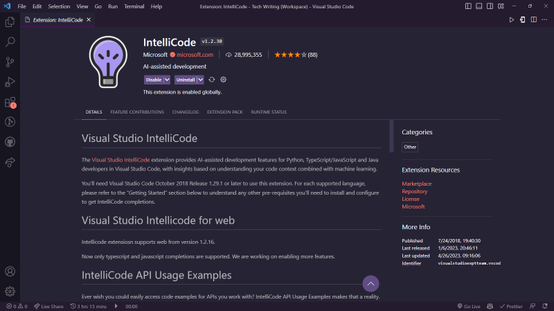Visual Studio IntelliCode