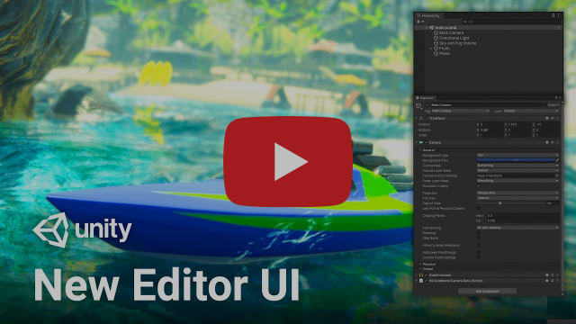 New Editor UI in Unity 2019.3! (Overview)