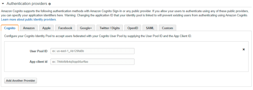 Authentication providers