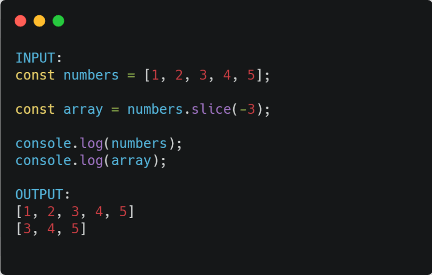 arrays slice vs splice js