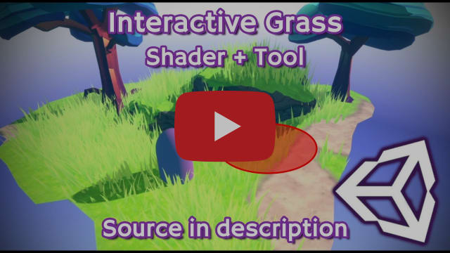 Unity - I made an Interactive Grass Shader + Tool