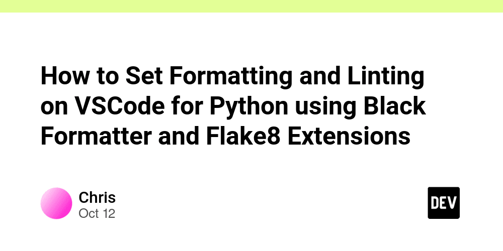 How to Set Formatting and Linting on VSCode for Python using Black ...