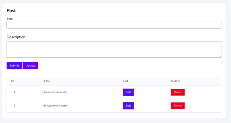 Laravel Livewire CRUD with Breeze & Tailwind CSS