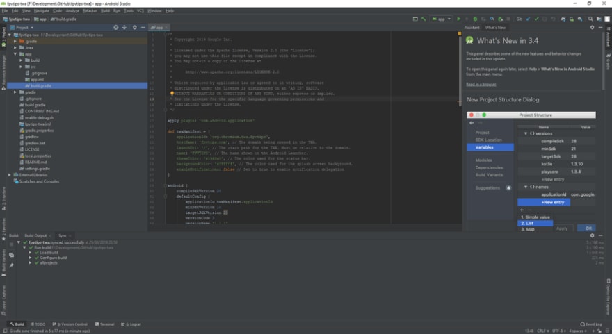 Android Studio build.gradle file