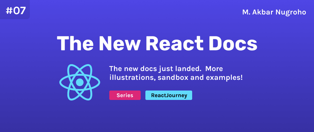 Cover image for The new React docs
